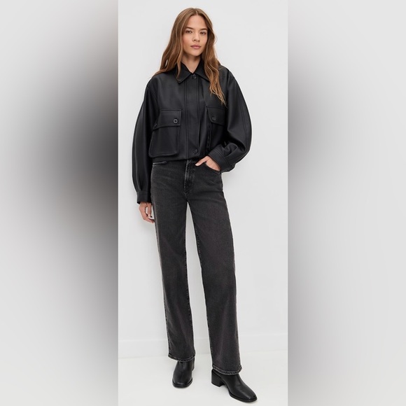Agolde Denim - Agolde Kye Mid-Rise Straight Crop Pepper Size 27